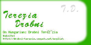 terezia drobni business card